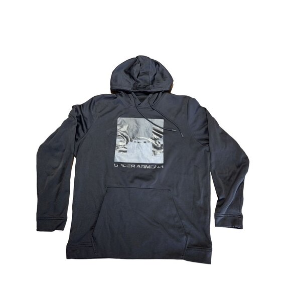 Under Armour Men's Fleece® Big Logo Hoodie Black Size Large - Picture 2 of 6